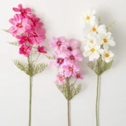 Stems & Bouquets-Kirkland's Home Bright Cosmos Stems, Set Of 3 Pink/Purple/White