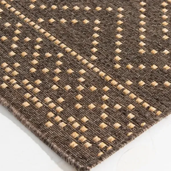 Outdoor Rugs-Kirkland's Home Bright Leaves Round Outdoor Area Rug, 5X5 Red/Blue/Orange