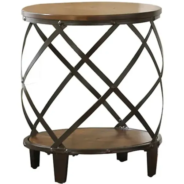 Accent & End Tables-Kirkland's Home Brimfield Round End Table Black