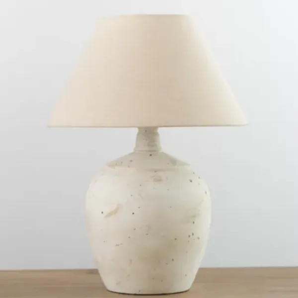 Table Lamps-Kirkland's Home Bronson Cream Painted Table Lamp Tan