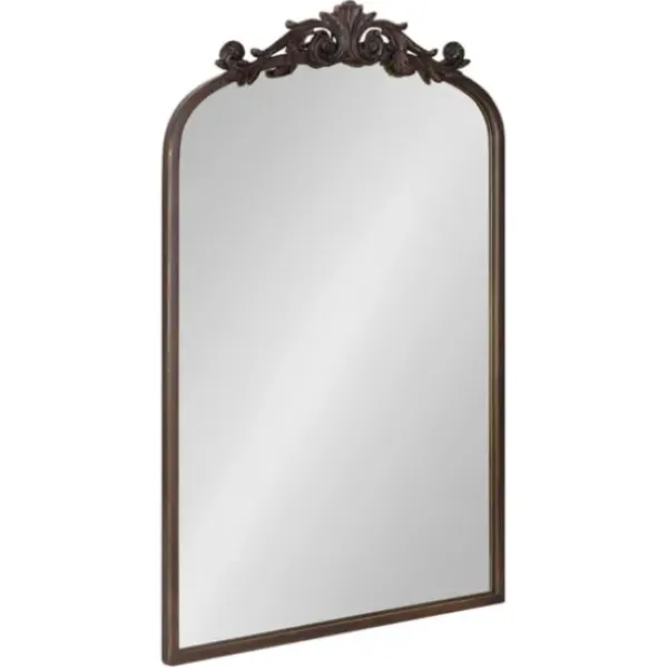 Decorative Mirrors-Kirkland's Home Bronze Arendahl Arched Mirror, 19X31 In. Brown