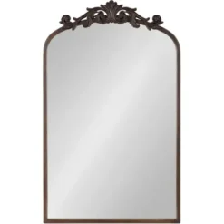 Decorative Mirrors-Kirkland's Home Bronze Arendahl Arched Mirror, 19X31 In. Brown