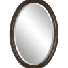 Decorative Mirrors-Kirkland's Home Bronze Beaded Frame Oval Mirror