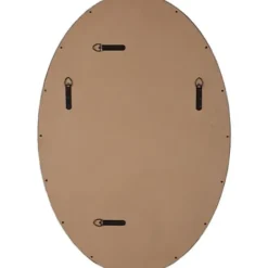 Decorative Mirrors-Kirkland's Home Bronze Beaded Frame Oval Mirror