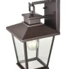 Outdoor Lighting-Kirkland's Home Bronze Classic Lantern Outdoor Sconce Brown