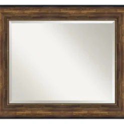 Decorative Mirrors-Kirkland's Home Bronze Frame Beveled Mirror, 35.5X29.5 In.