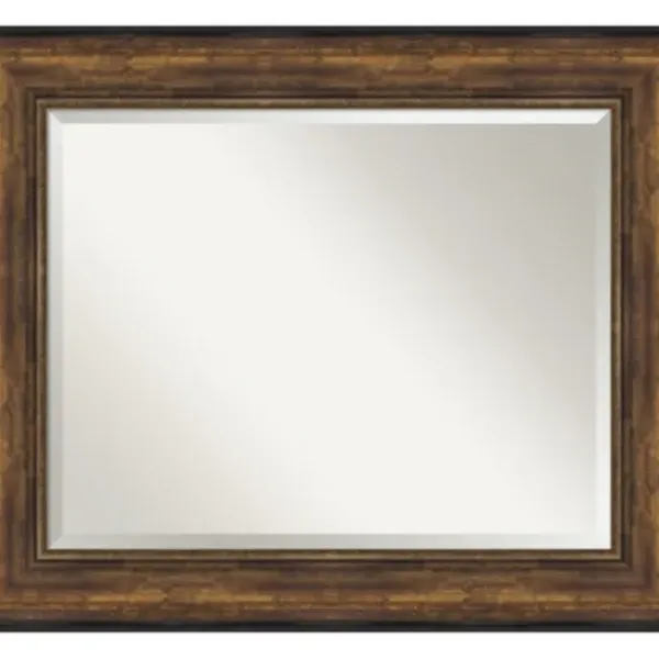 Decorative Mirrors-Kirkland's Home Bronze Frame Beveled Mirror, 35.5X29.5 In.