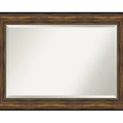 Decorative Mirrors-Kirkland's Home Bronze Frame Beveled Mirror, 43.5X31.5 In.