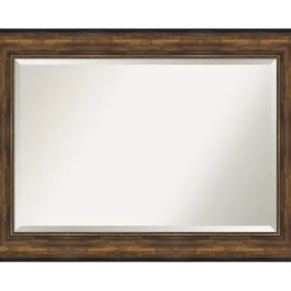 Decorative Mirrors-Kirkland's Home Bronze Frame Beveled Mirror, 43.5X31.5 In.