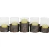 Candle Holders-Kirkland's Home Bronze Iron Runner Brown