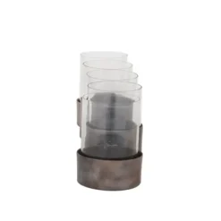 Candle Holders-Kirkland's Home Bronze Iron Runner Brown
