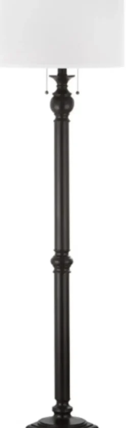Floor Lamps-Kirkland's Home Bronze Jessie Floor Lamp Ivory
