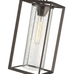 Outdoor Lighting-Kirkland's Home Bronze Lantern Outdoor Pendant Light Brown