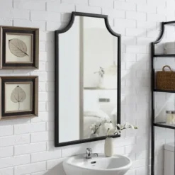 Decorative Mirrors-Kirkland's Home Bronze Metal Abigail Mirror Brown