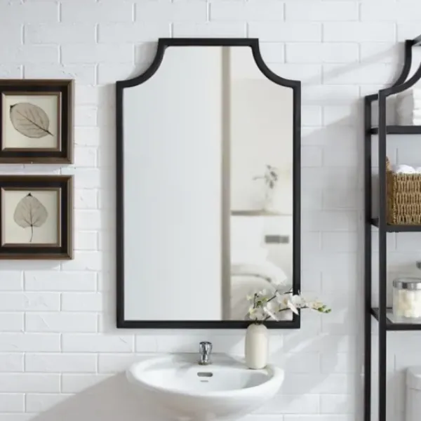 Decorative Mirrors-Kirkland's Home Bronze Metal Abigail Mirror Brown