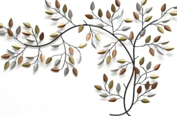 Wall Plaques-Kirkland's Home Bronze Metal Tree Branch Wall Plaque Brown/Gold/Silver