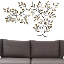 Wall Plaques-Kirkland's Home Bronze Metal Tree Branch Wall Plaque Brown/Gold/Silver
