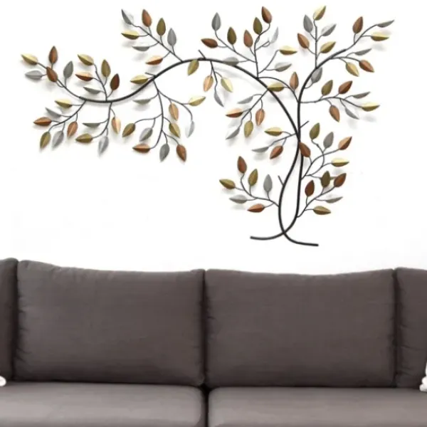 Wall Plaques-Kirkland's Home Bronze Metal Tree Branch Wall Plaque Brown/Gold/Silver