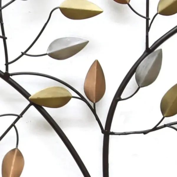 Wall Plaques-Kirkland's Home Bronze Metal Tree Branch Wall Plaque Brown/Gold/Silver