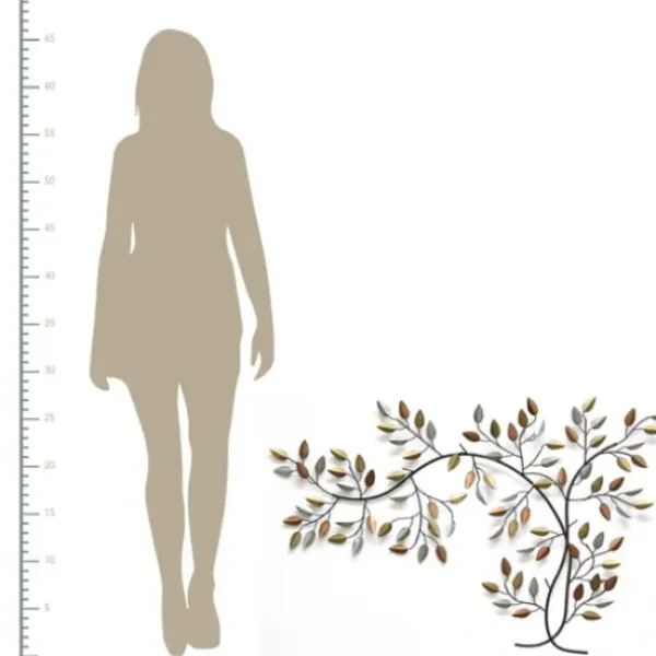 Wall Plaques-Kirkland's Home Bronze Metal Tree Branch Wall Plaque Brown/Gold/Silver