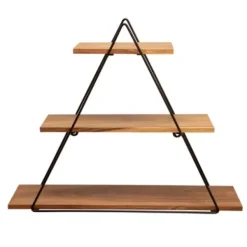 Shelves-Kirkland's Home Bronze Metal Triangle Frame Wall Shelf