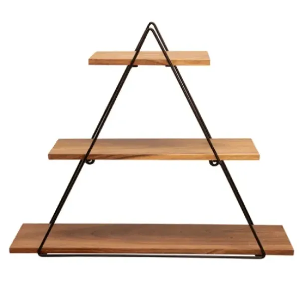 Shelves-Kirkland's Home Bronze Metal Triangle Frame Wall Shelf