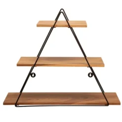 Shelves-Kirkland's Home Bronze Metal Triangle Frame Wall Shelf