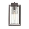 Outdoor Lighting-Kirkland's Home Bronze Open Seeded Glass Outdoor Sconce Brown