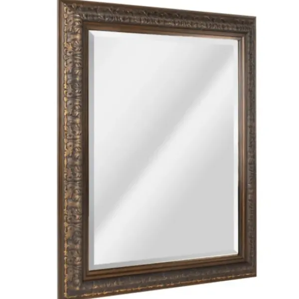 Framed Mirrors-Kirkland's Home Bronze Ornate Beveled Framed Wall Mirror