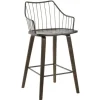 Bar Stools & Counter Height Stools-Kirkland's Home Bronze Poplar Wood Counter Stool Brown