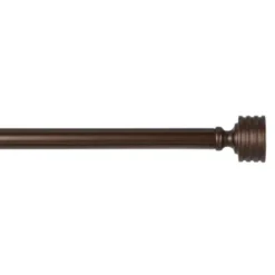 Curtain Rods & Hardware-Kirkland's Home Bronze Rhys Cylinder Curtain Rod, 72 In.