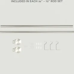 Curtain Rods & Hardware-Kirkland's Home Bronze Rhys Cylinder Curtain Rod, 120 In.