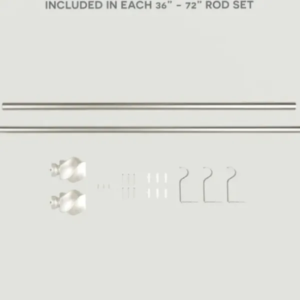 Curtain Rods & Hardware-Kirkland's Home Bronze Rhys Cylinder Curtain Rod, 120 In.