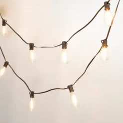 Outdoor Lighting-Kirkland's Home Bronze Shine Solar String Light Brown