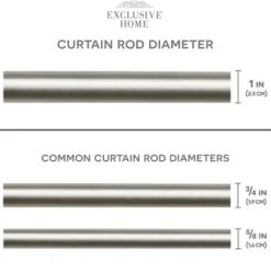 Curtain Rods & Hardware-Kirkland's Home Bronze Stacked Cylinder Curtain Rod, 120 In.