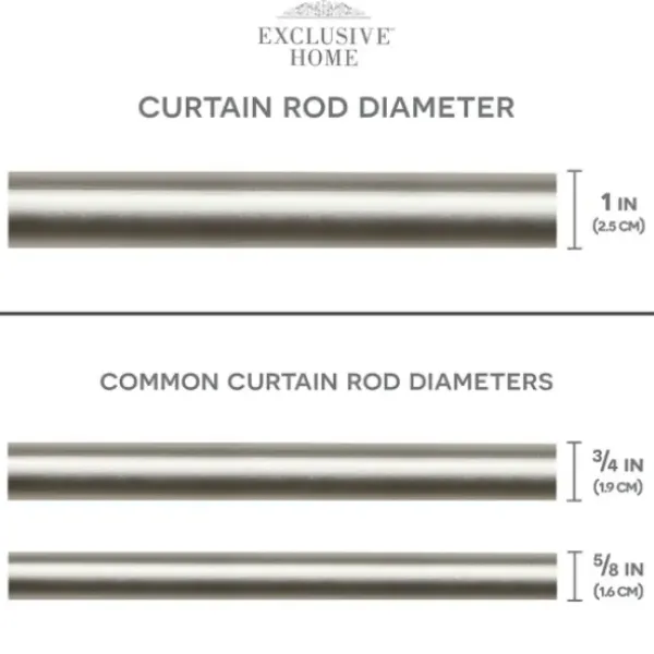 Curtain Rods & Hardware-Kirkland's Home Bronze Stacked Cylinder Curtain Rod, 120 In.