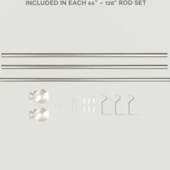 Curtain Rods & Hardware-Kirkland's Home Bronze Stacked Cylinder Curtain Rod, 120 In.