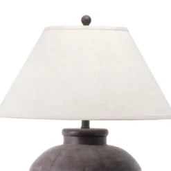 Table Lamps-Kirkland's Home Bronze Urn Resin Table Lamp Ivory