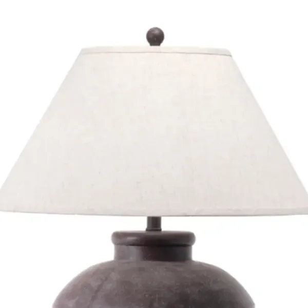 Table Lamps-Kirkland's Home Bronze Urn Resin Table Lamp Ivory