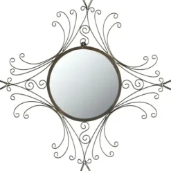 Decorative Mirrors-Kirkland's Home Bronze Victorian Curved Frame Mirror
