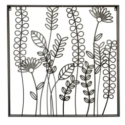 Wall Plaques-Kirkland's Home Bronze Wire Flowers Wall Plaque Brown
