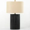 Table Lamps-Kirkland's Home Brooks Ribbed Table Lamp Black