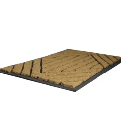 Doormats-Kirkland's Home Brown And Black Diamond Coir Doormat Brown/Black