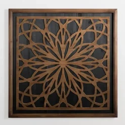 Wall Plaques-Kirkland's Home Brown And Black Medallion Wood Wall Plaque Brown/Black