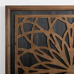 Wall Plaques-Kirkland's Home Brown And Black Medallion Wood Wall Plaque Brown/Black