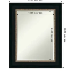 Decorative Mirrors-Kirkland's Home Brown And Bronze Scalloped Edge Frame Mirror