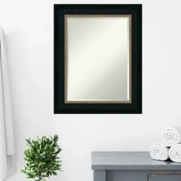 Decorative Mirrors-Kirkland's Home Brown And Bronze Scalloped Edge Frame Mirror