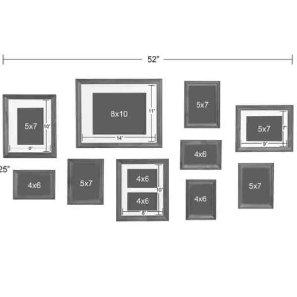 Gallery Wall Frames-Kirkland's Home Brown And Gray 10-Pc. Gallery Wall Frame Set
