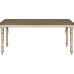 Dining Tables-Kirkland's Home Brown And Ivory Martha Stewart Dining Table Brown/Ivory