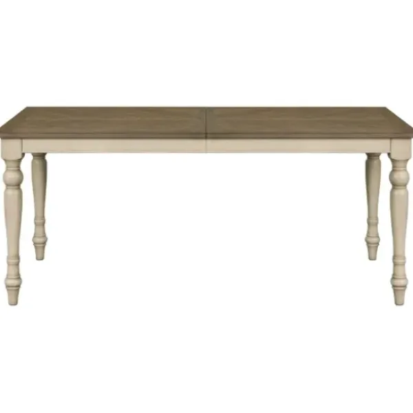 Dining Tables-Kirkland's Home Brown And Ivory Martha Stewart Dining Table Brown/Ivory